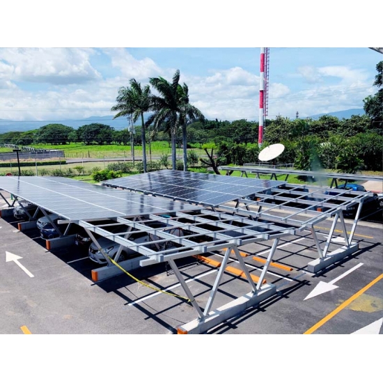 Waterproof carport solar mounting system (framed)